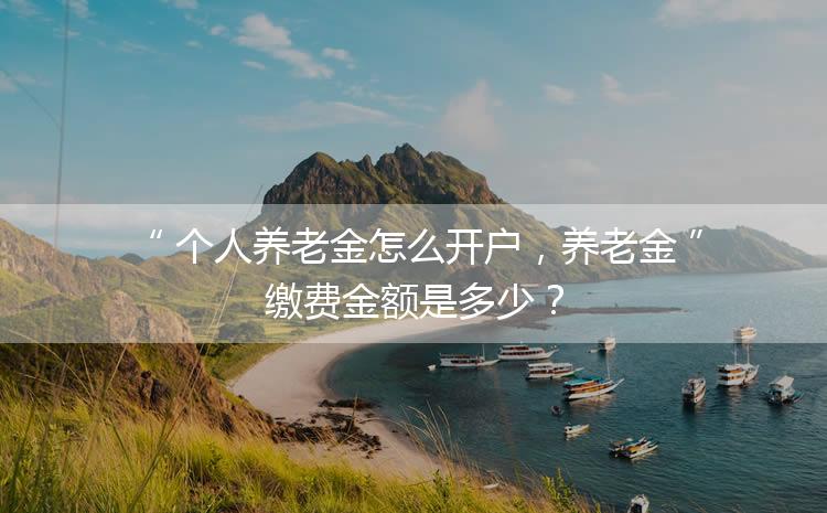 個人養老金怎么開戶，養老金繳費金額是多少？