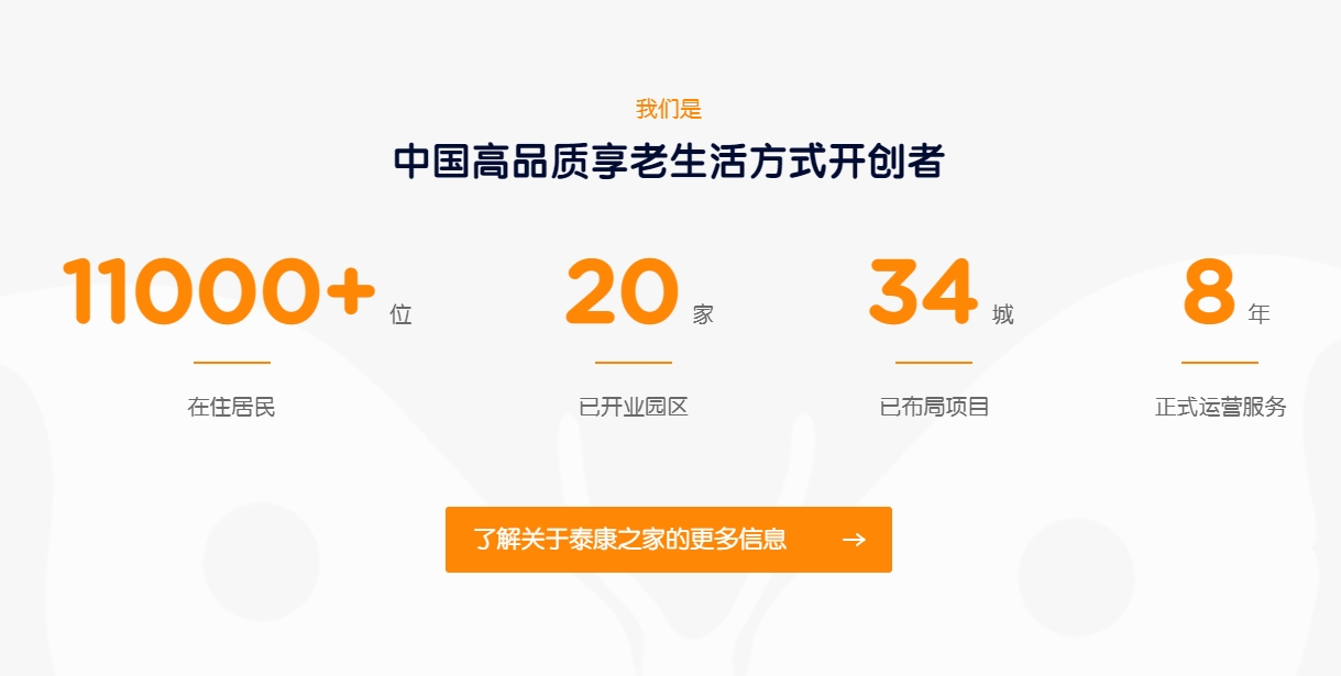 泰康之家在養老領域的地位，全國市場份額第一！